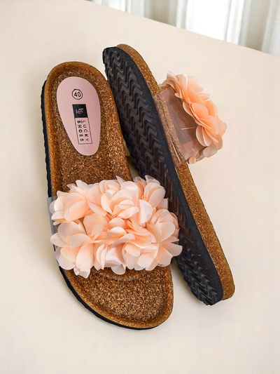 Royalfashion női papucs virágokkal Flora Soft