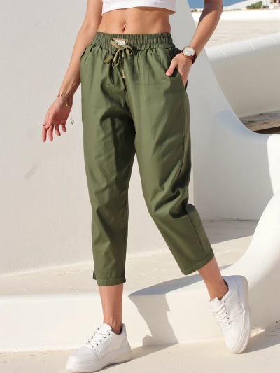 Royalfashion Egyenes női szövetnadrág 7/8
