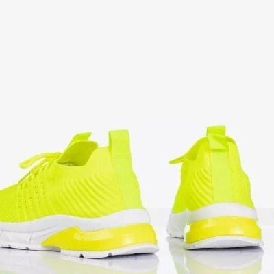 OUTLET Neon sárga női sportcipő Brighton - Lábbeli