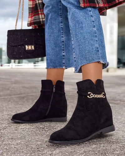 Royalfashion Női cipzáras csizma Ecerto
