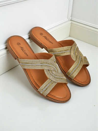Royalfashion Női fonott papucs Woven Breeze