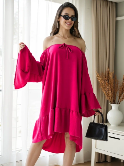 Royalfashion Női ruha spanyol stílusban fodrokkal, oversized
