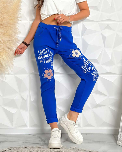 Royalfashion Női szövetnadrág felirattal