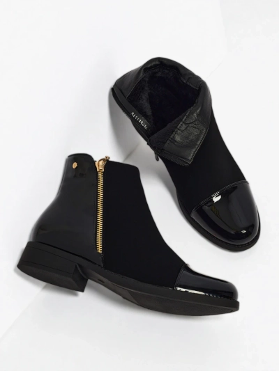 Serelith női eco bőr bokacsizma