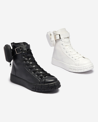 Fekete női sportcipő tasakkal Efiffe- Footwear
