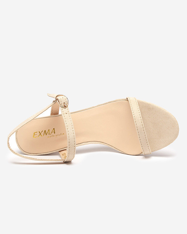 OUTLET Női szandál oszlopon bézs színben Usopi- Footwear