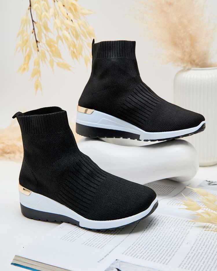 Royalfashion Női sportos magas szárú csizma Rellona