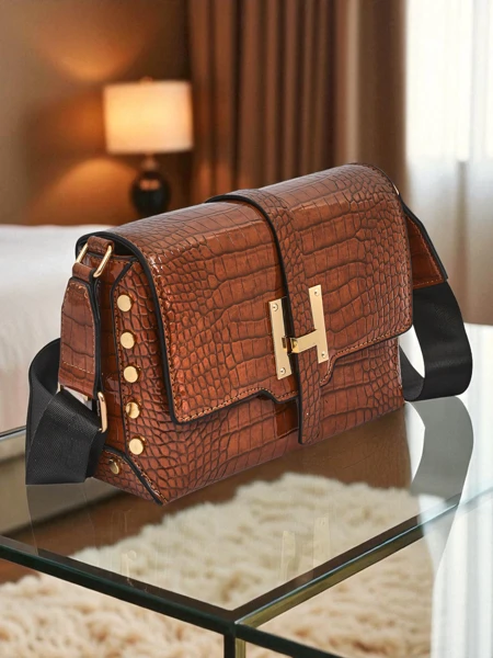 Royalfashion Lakkozott kis női táska műbőrből Velia Crest