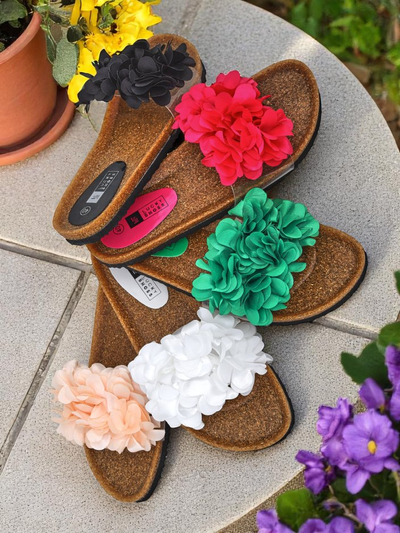 Royalfashion női papucs virágokkal Flora Soft