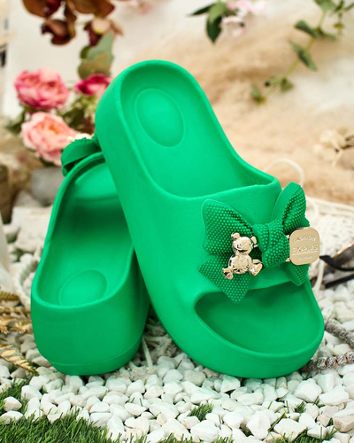 Royalfashion Női gumi flip-flop díszes masnival Afeen