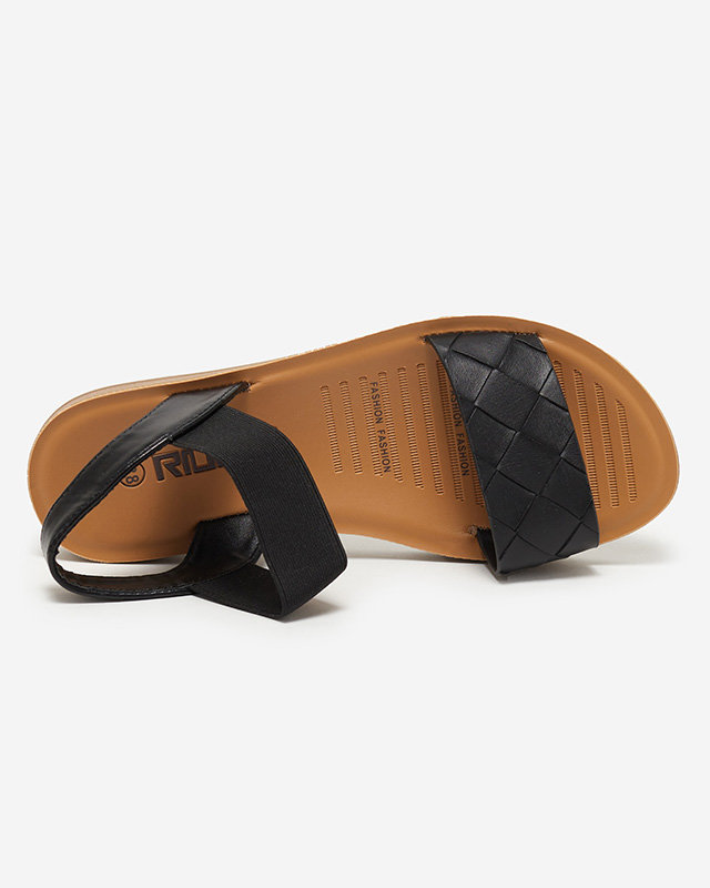 OUTLET Női fekete Astro szandál gumiszalaggal. Cipő