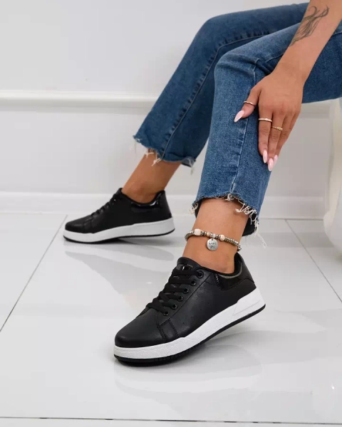 Royalfashion Fekete klasszikus sportcipő Active Icons