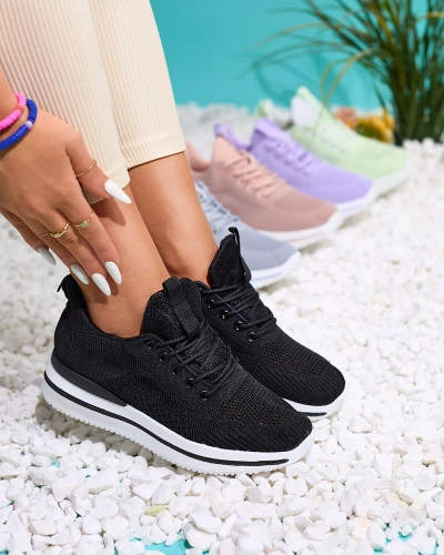 Royalfashion Fekete női sportcipő Losoyta