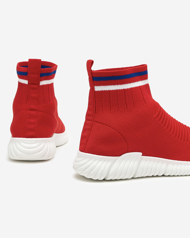 Piros női bebújós tornacipő a Delonitól - Lábbeli