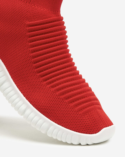 Piros női bebújós tornacipő a Delonitól - Lábbeli