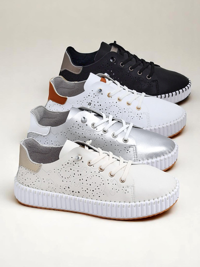 Royalfashion Női áttört mintás Luna Lace sneakerek