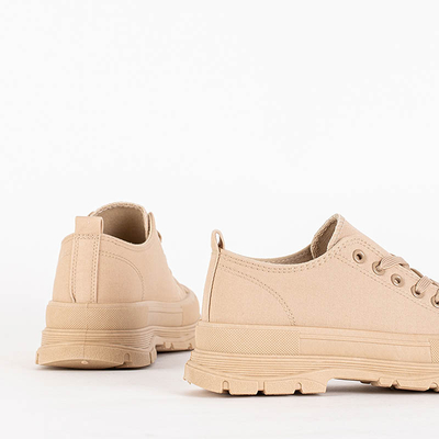 OUTLET Bézs színű női sportcipő Isidu - Lábbeli