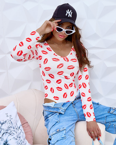 Royalfashion Női nyomtatott bodysuit