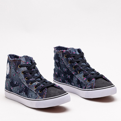 Sötétkék női szövet tornacipő Denario - Lábbeli