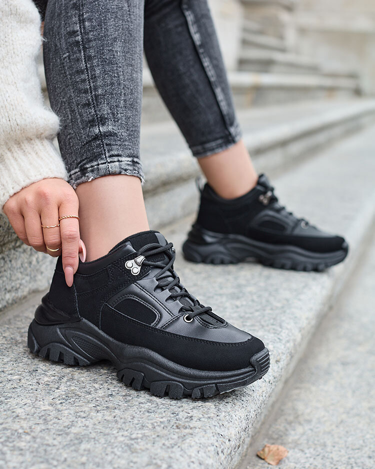 Royalfashion Fekete női tornacipő Aherot