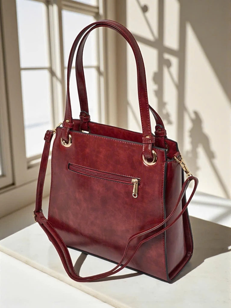 Női shopper táska, öko bőr, Silent Raven