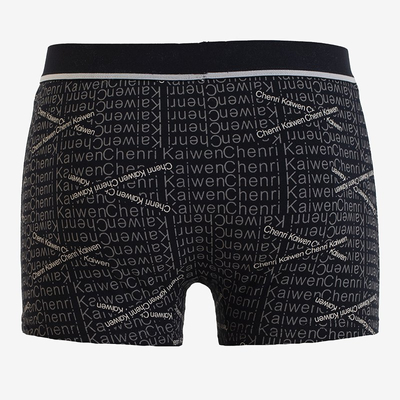 Fekete férfi boxer, PLUS SIZE felirattal - Fehérnemű