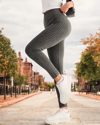 Royalfashion Női szigetelt bordázott leggings