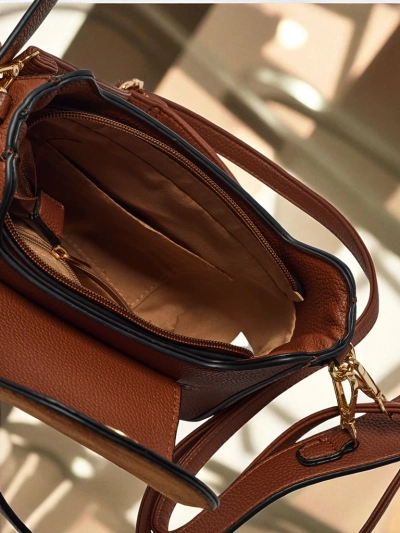 Kisméretű női táska öko bőrből, Golden Whisper