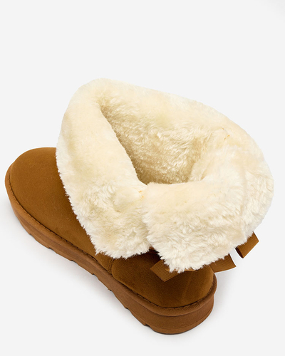 Royalfashion csizma a'la női hócsizma camel színben Aerfifi