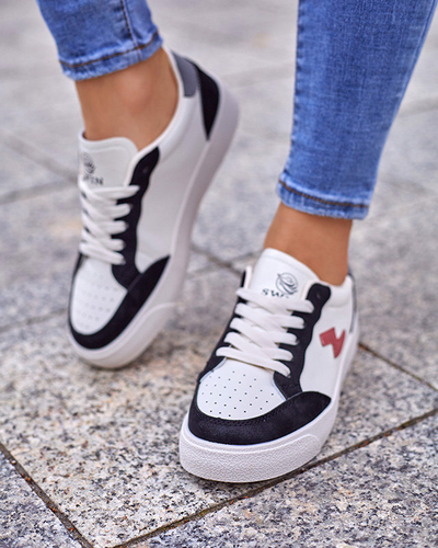 OUTLET White - fekete női sportcipő Rozzuci- Cipők