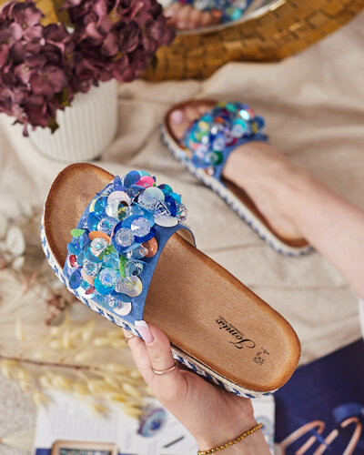 Royalfashion Női Loassa strasszos flip-flop