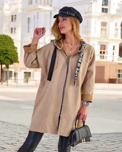 Royalfashion női térdig érő kabát