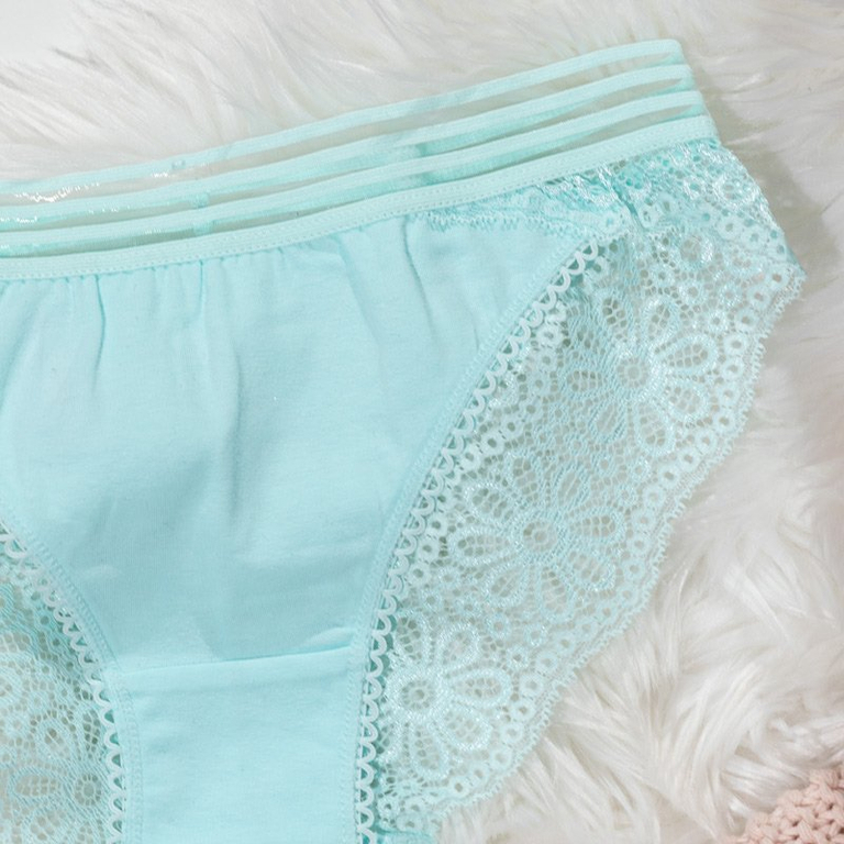 Női menta rövidnadrág csipkével - Fehérnemű