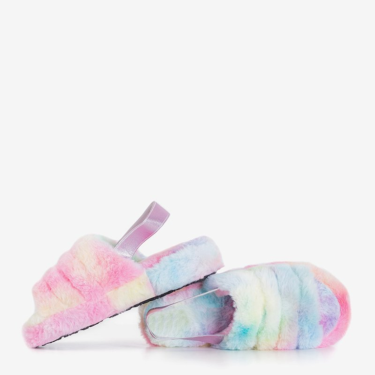 OUTLET Tarka női szőr papucs Fornax - Lábbeli