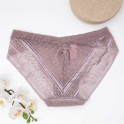 Női szürke csipkebugyi - Fehérnemű