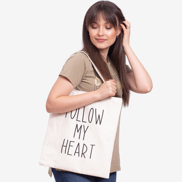 Fehér szövettáska - Kiegészítők felirattal