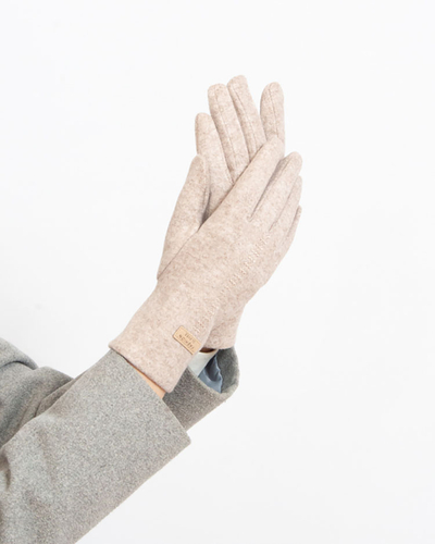 Royalfashion Bézs női szövetkesztyű