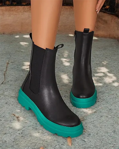 Royalfashion Eko bőr női csizma Ereste