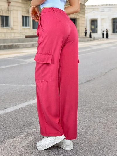 Royalfashion Női széles nadrág zsebekkel