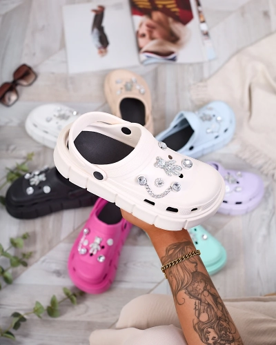 Royalfashion Cream női gumi flip-flop Kooranza