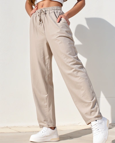 Royalfashion Női pamut egyenes nadrág