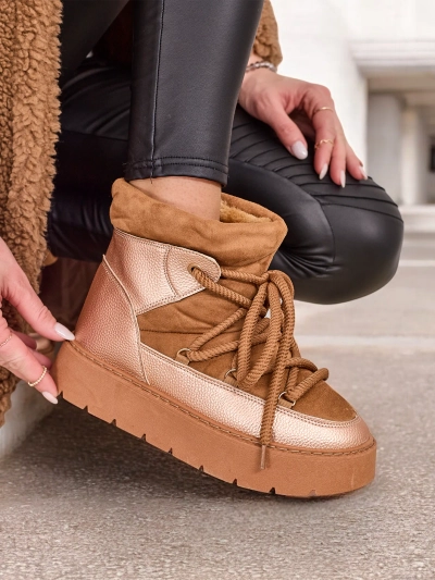 Royalfashion Női fűzős hó csizma Iniuc