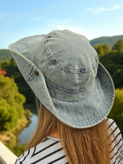 Kalos Denim Női Napkalap – antik stílus és UV-védelem