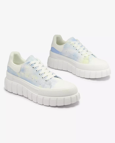 Kék női teniszcipő nyomtatással Lonoll- Footwear