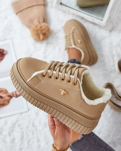 Royalfashion Melegített női tornacipő szőrmével Noxu