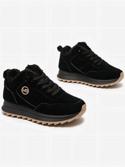 Royalfashion Black szigetelt női sportcipő Lahho