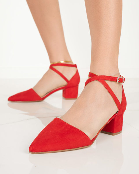 OUTLET Piros női szandál oszlopon Crisco - Footwear