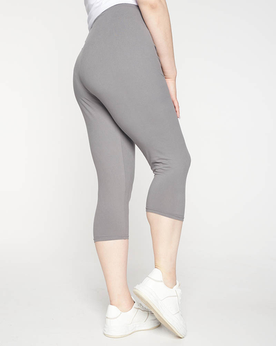 Női 3/4 PLUSZ MÉRET Szürke leggings - Ruházat