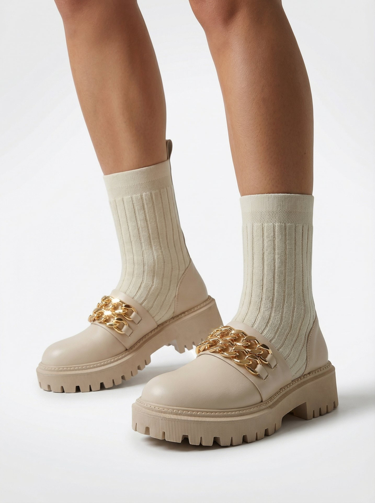 Royalfashion Elegáns női csizma díszítéssel Olluf