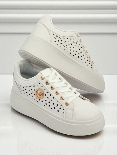 Aurelia Bianca – Fehér Platform Sneakers Royalfashion Ecru